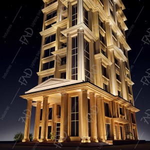 شرکت نورپردازی فاد - برج باغ مسکونی آرامیس